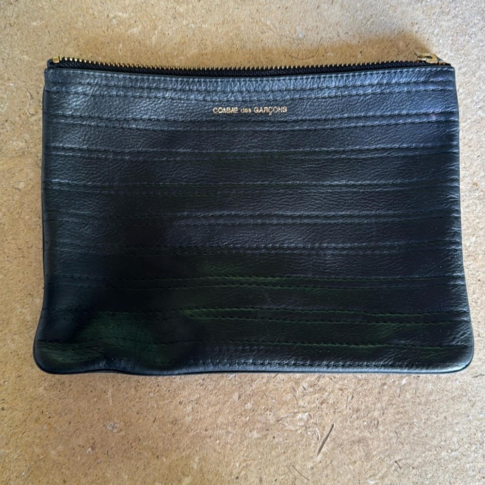 Comme Des Garçons Leather Pouch Purse